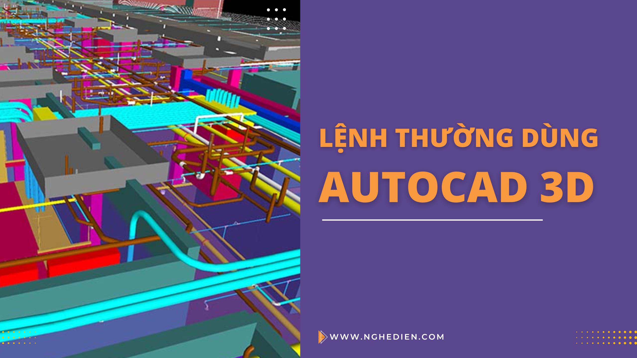 lệnh thường dùng autocad 3d
