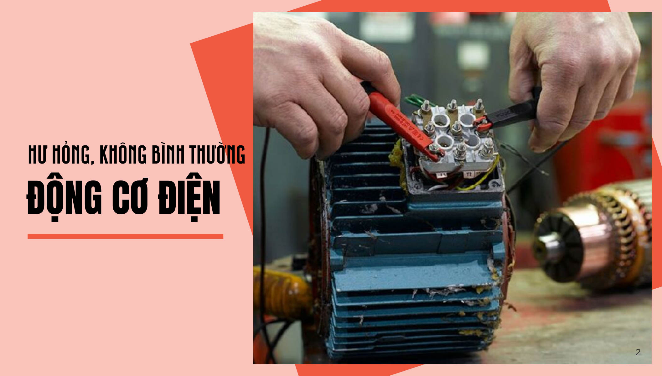 Hình ảnh minh họa các dạng hư hỏng phổ biến của động cơ điện ba pha bao gồm ngắn mạch nhiều pha, chạm đất một pha và quá tải do mất pha, làm cơ sở cho việc lựa chọn bảo vệ relay phù hợp.